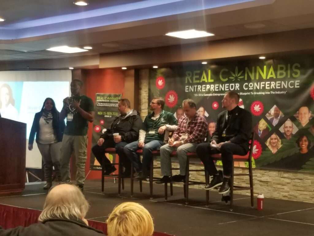picture of conference with cannabis entrepreneurs Real Cannabis Entrepreneur