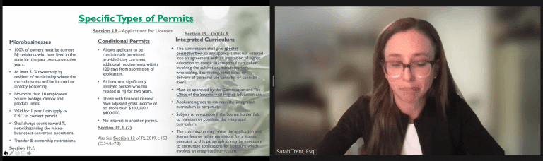 cannabis license applicants NJ State Bar Association