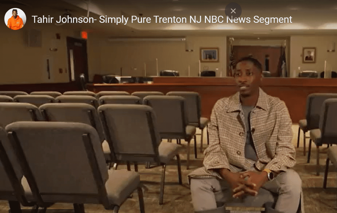 NJ Cannabis Dispensary License winner Tahir Johnson of Simply Pure pictured