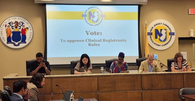 NJCRC meeting where cannabis licenses approved and market expanded
