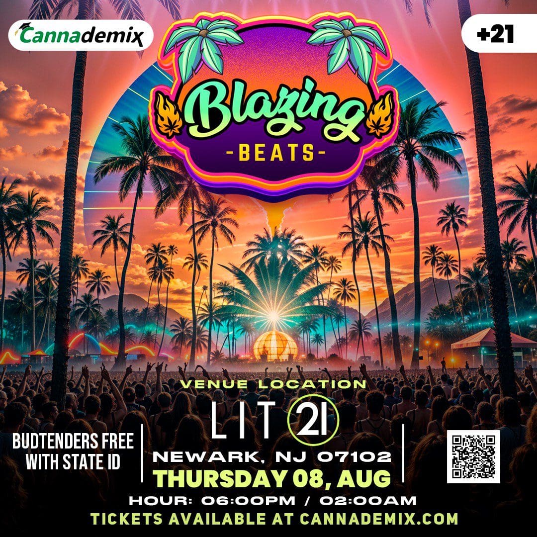 Cannademix party NJ cannabis event blazing beats in newark