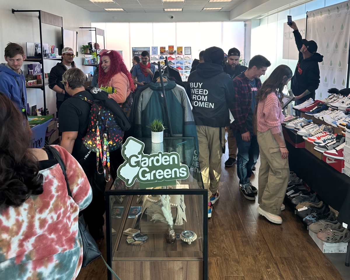 Flower & Flame Dispensary sneaker convention pop-up