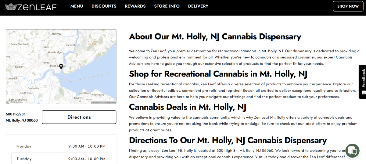 MSO Mount Holly Zen Leaf dispensary opens