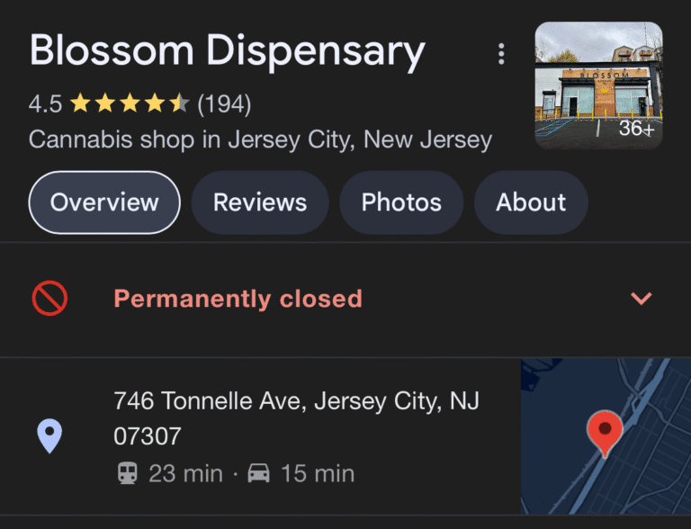 Blossom Dispensary in Jersey City