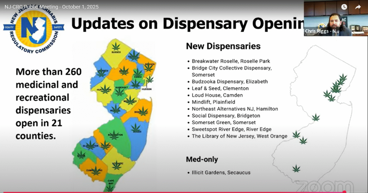 NJ cannabis progress