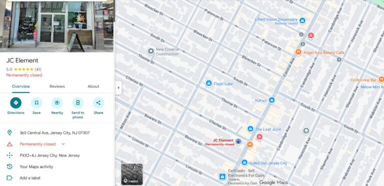 JC Element Lifted Vision cannabis dispensary Jersey City