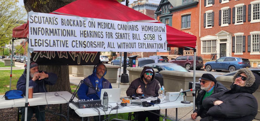 Sativa Cross Holds 4/20 Protest at NJ State House for Home Cannabis Gardening Legalization 