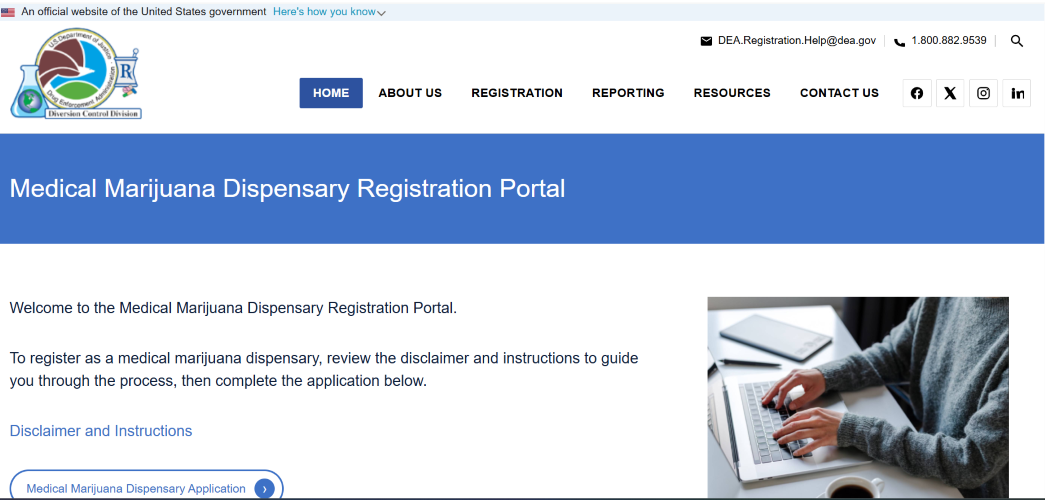 DEA Operating Federally Legal Medical MJ Portal as Schedule III Process Progresses