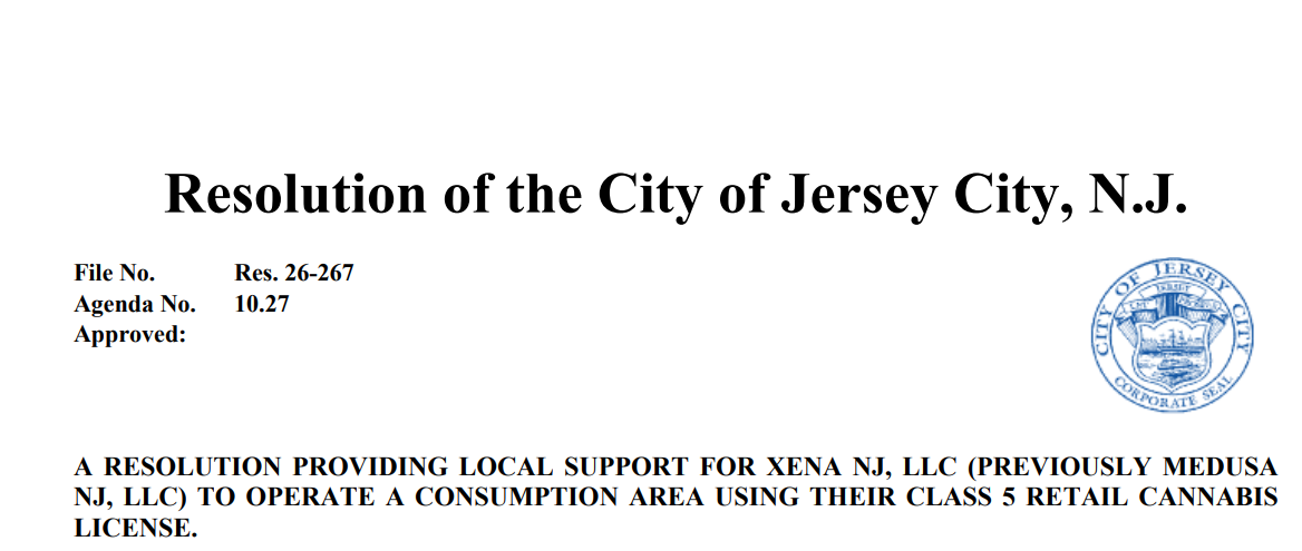 Jersey City Council Approves Xena for 1st Legal Cannabis Lounge in City