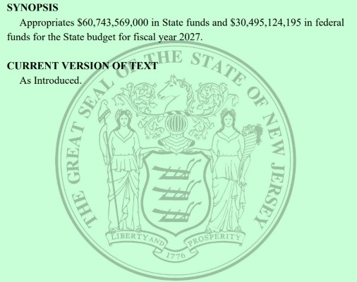$82 Million in NJ Cannabis Tax Revenue Appropriated in FY 2027 Budget